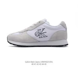 Calvin Klein Jeans Men's Low-Top Leather Retro Sneakers 24FW