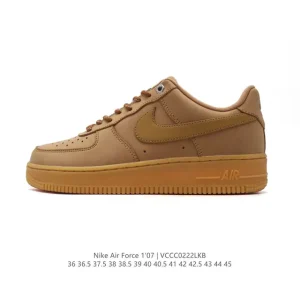 Nike Air Force 1 Low White Leather Casual Sneakers for Men and Women