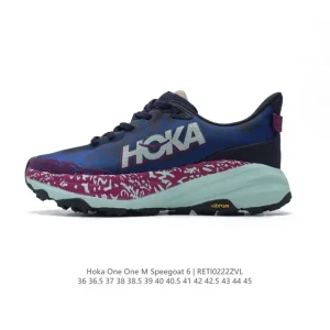 Hoka Speedgoat 6 Men's and Women's Trail Running Shoe with Vibram Megagrip