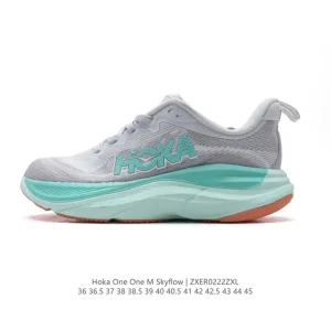 Hoka Skyflow Running Shoes with Thick Cushioned Sole for Daily Training