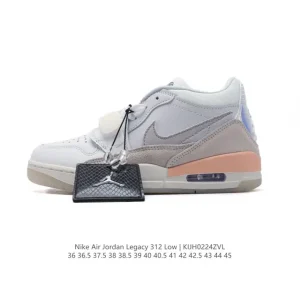 Jordan Legacy 312 Low Men's Basketball Shoes Premium Leather Classic Design