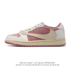 Jordan Military Blue Low OG SP Reverse Swoosh AJ1 Sneakers