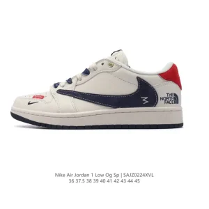 Jordan Military Blue Low Reverse Swoosh AJ1 Retro Basketball Shoes