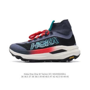 Hoka Tecton X 3 Mid-Cut Hiking Boot Lightweight Cushioning Running Shoe