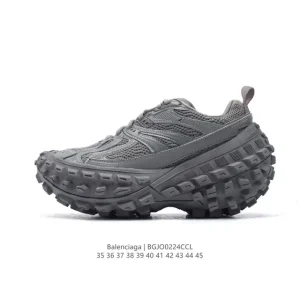 Balenciaga Defender Rubber Platform Sneakers Low Top Tire Tread Shoes