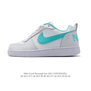 Nike Court Borough Low Unisex Casual Sneakers with Leather Upper