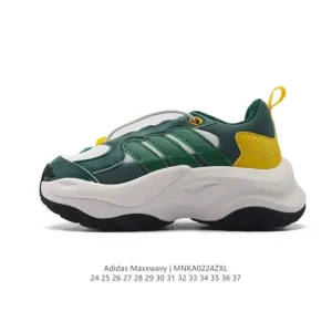 Adidas Maxxwavy Kids Running Shoes Lightweight Cushioned Support