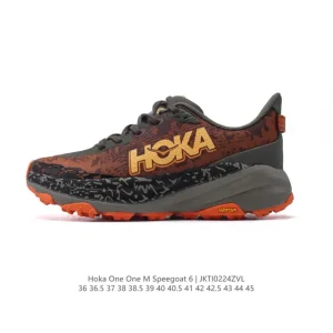 Hoka Speedgoat 6 Men's and Women's Trail Running Shoe with Vibram Megagrip