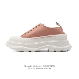 Alexander McQueen Sole Sneaker Low Top Thick Sole White Fashion Casual Shoes