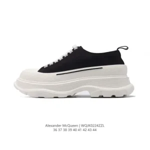 Alexander McQueen Sole Sneaker Low Top Thick Sole White Fashion Sneakers