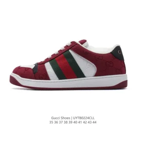 Gucci Screener Vintage Leather Retro Old School Chunky Sneakers