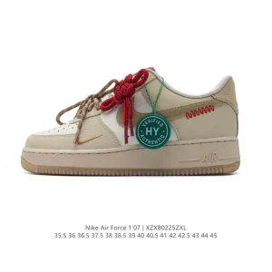 Nike Air Force 1 Low 07 Honeycomb Vintage Leather White Sneakers