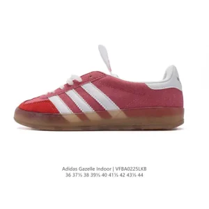 Adidas Originals Gazelle Indoor Retro Gum Sole Leather Sneakers Classic Shoes