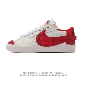 Nike Blazer Low '77 Jumbo Classic Street Sneakers with Oversized Swoosh