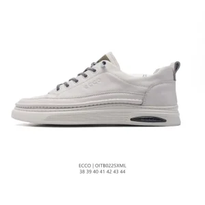 ECCO Men's Casual Sneakers Breathable Lightweight Platform Shoes