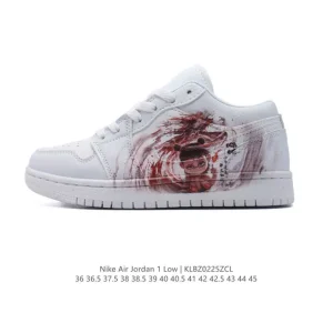 Jordan Air AJ1 Low Nezha Edition Low-Top Casual Basketball Shoes