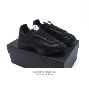 Chanel 2024 Classic White Platform Sneakers for Women