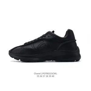 Chanel 2024 Women's Classic White Platform Sneakers for Casual Wear
