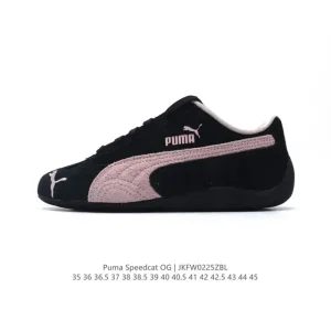 PUMA Speedcat OG Low-Profile Racing Sneakers with Suede Upper