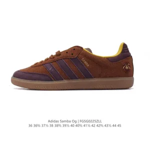 Adidas Samba OG Classic Leather Sneakers T-toe White Unisex