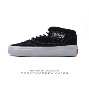 Vans Half Cab Suede Mid Top Vulcanized Skate Shoes for Men and Women