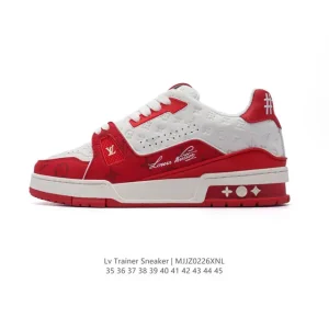 Louis Vuitton Trainer Sneaker Low Fashion Thick Sole Embossed Logo Shoes