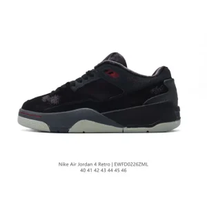 Jordan Air 4 Retro OG Low Top Men's Women's Basketball Sneakers