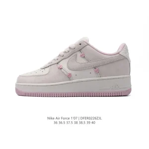 Nike Air Force 1 Low 2025 White Leather Sneakers with Air Cushion