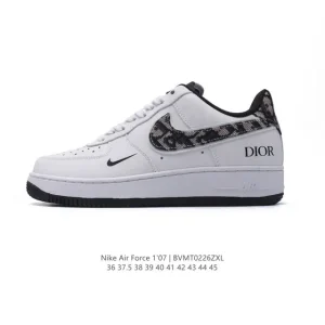 Nike Air Force 1 Low Dior Custom 2025 White Sneakers for Men and Women