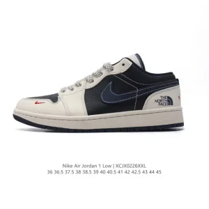 Jordan AJ1 Low North Face Collaboration Retro Basketball Shoes