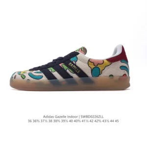 Adidas Originals Gazelle Indoor Retro Trainers Classic Three Stripes Gum Sole Shoes