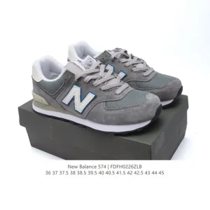New Balance 574 Retro Sneakers with Encap Cushioning and Pigskin Leather