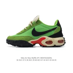 Nike Air Max Waffle SP Action Green Running Shoes Fv6946-301