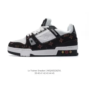 Louis Vuitton Trainer Sneaker Low Men's Fashion Thick Sole Shoes
