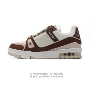 Louis Vuitton Trainer Low Fashion Luxury Sneaker with Thick Sole
