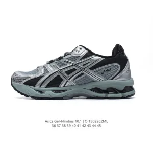 ASICS Gel-Nimbus 10.1 Min-Nano Retro Running Shoes Grey 3M Reflective Thick Sole