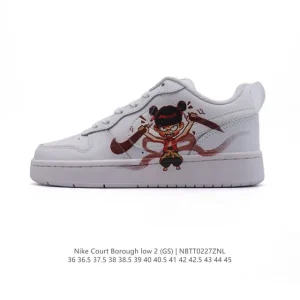 Nike Court Borough Low 2 GS Low Top Casual Sneakers for Kids and Adults