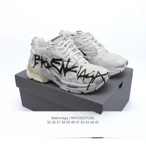 Balenciaga Runner Sneaker Grey Black Blue Red Low Top Vintage Running Shoe