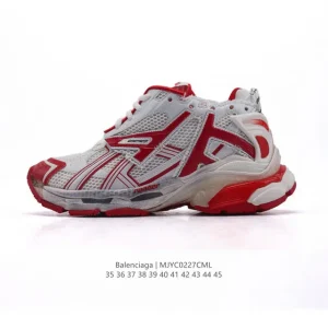 Balenciaga Runner Sneaker Grey Black Blue Red Low Top Retro Running Shoe