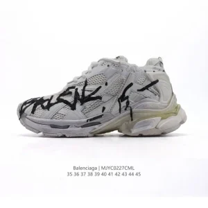 Balenciaga Runner Grey Black Blue Red Low Top Retro Sneakers