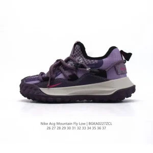 Nike Acg Mountain Fly Low Gtx Se Kids Hiking Shoes Outdoor Waterproof Trail