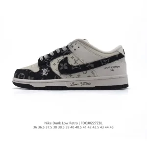 Nike Dunk Low Retro Louis Vuitton Collaboration Vintage Basketball Skateboarding Shoes
