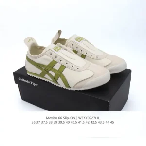 ASICS Onitsuka Tiger Mexico 66 Slip On Retro Canvas Shoes