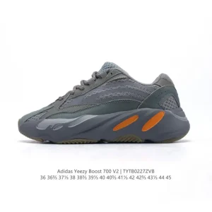 Adidas Yeezy 700 V2 3M Reflective Grey Mesh Runner Sneakers