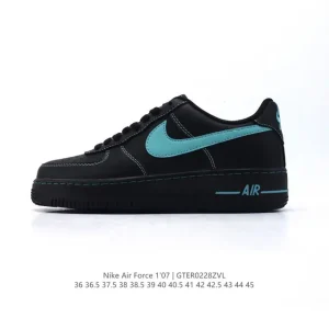 Tiffany and Co x Nike Air Force 1 Low 1837 Black Tiffany Blue Sneakers