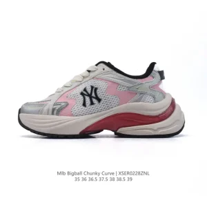 MLB Bigball Chunky Curve New York Yankees Retro Dad Shoes with 6cm Sole