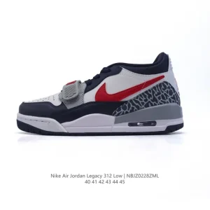 Jordan Legacy 312 Low Men's Basketball Shoes Classic Leather Sneakers