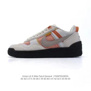 Nike Union Field General Retro Sneaker in Tan Pink Suede Leather