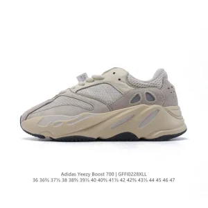 Adidas Yeezy Boost 700 Vintage 3M Mesh Leather Running Sneakers