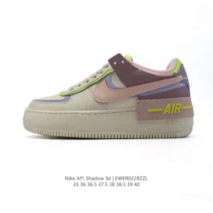 Nike Air Force 1 Shadow Women Chunky Platform Sneakers FB1857-111 Macaron